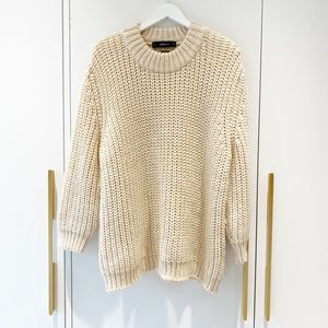 BNWOT Zara Oversized Purl Knit Sweater